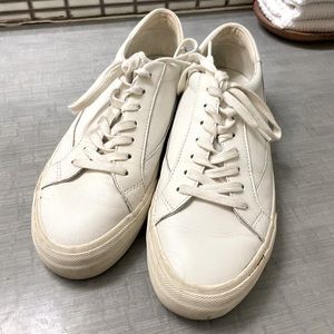 Madewell Leather sneakers (white) sidewalk low top